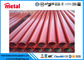 Rotes/Schwarz-malendes überzogenes Stahlrohr-Kohlenstoffstahl Erw-Material wasserdicht