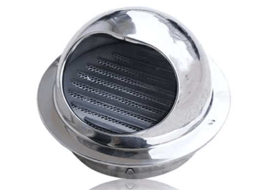 Edelstahl-Belüftungs-Auspuff-Grill-wasserdichte Belüftungsöffnungs-Kappe 3" 50MM Edelstahl 304