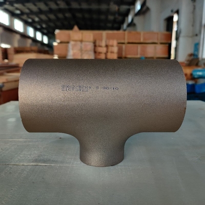 Legierter Stahl-Fitting ENTSPRECHEN T-STÜCK 6" 3.5MM EEMUA 146/1 ASTM B466 UNS C70600 das T-STÜCK