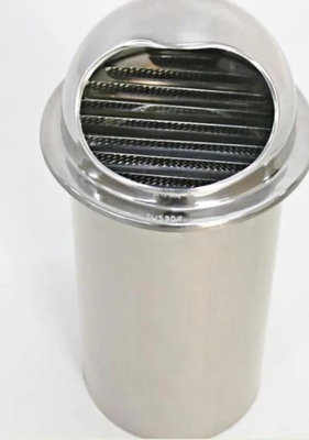 Edelstahl-Belüftungs-Auspuff-Grill-wasserdichte Belüftungsöffnungs-Kappe 4" 60MM Edelstahl 304
