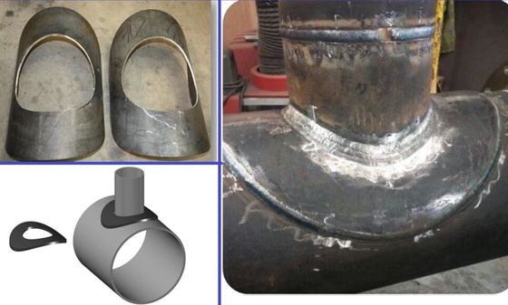 Kohlenstoffstahl-Fittings-Rohrniederlassung Verstärkungsplatte 90 STD-SCH20 ASTM A516 Gr. 70 50&quot; X12“