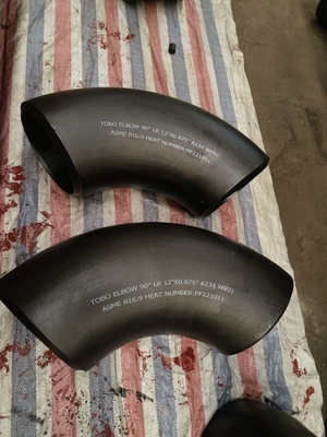Rohrverschraubungen aus legiertem Stahl 45 Winkel A234 Klasse WP91 12 "X0,875" Stumpfschweißwinkel