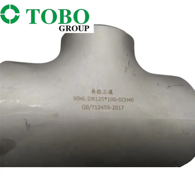 T-Stück, das ASME B16.9 BW bearbeitetes S ASTM A 234 Gr.WPB SMLS 6&quot; X4“ SCH40/STD ASME B16.9 verringert