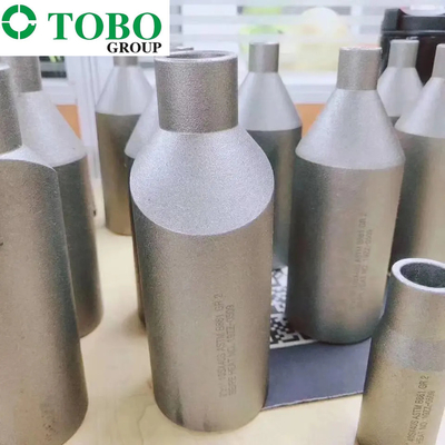 Titanti Gr7 2" der legierter Stahl-Fittings-ASTM B363 x 1" legierungs-Gesenk-Nippel SCH10S x SCH40S Titan