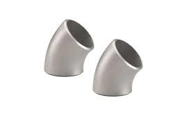 Metallnickellegierung Inconel 600 45 Grad Hintern Schweiß Ellenbogen ASME B16.9 1 bis 24 Zoll Silber