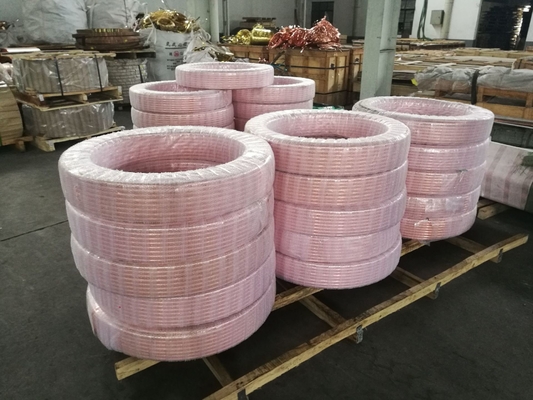 Customized Kupfer-Nickel-Rohr poliert ASTM-Standard-Wandrohr in Holzkisten oder Paletten