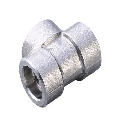 ASME B16.9 Gewinde-Tee unterschiedliche Größen von NPS1/2"-60" Schnelle Lieferung Niedriges MOQ Anpassbares Material z. B. Kohlenstoffstahl Edelstahl