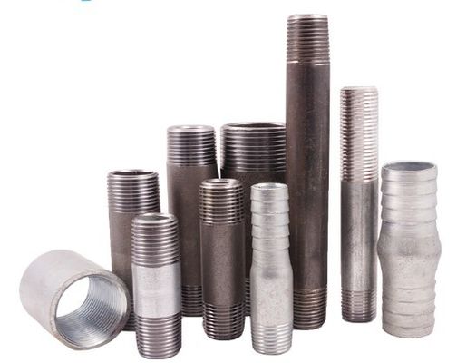 1/2“ - 4&quot; hydraulisches Außengewinde der Doppelnippel BSP NPT des Kohlenstoffstahls galvanisierte männlichen Rohrstahlnippel der langen oder kurzen Installationen