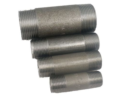 1/2“ - 4&quot; hydraulisches Außengewinde der Doppelnippel BSP NPT des Kohlenstoffstahls galvanisierte männlichen Rohrstahlnippel der langen oder kurzen Installationen