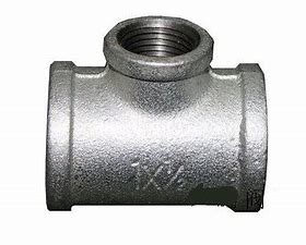 Galvanisierte Dreiwege-Malsteel-Fittings-Wasserleitungs-Klempnerarbeit-Installationen 1 bewegen 4 Minuten 6 Minuten DN15 Schritt für Schritt fort