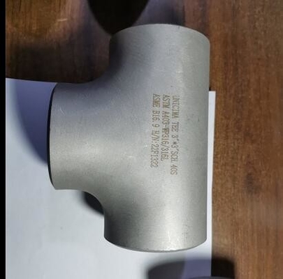 Nahtloses Kolben-Schweißens-gerades T-Stück 10" * 10" SCH-40S ASTM A403-WP316/316L ASME B16.9