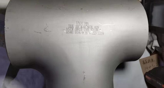 Nahtloses Kolben-Schweißens-gerades T-Stück 10" * 10" SCH-40S ASTM A403-WP316/316L ASME B16.9