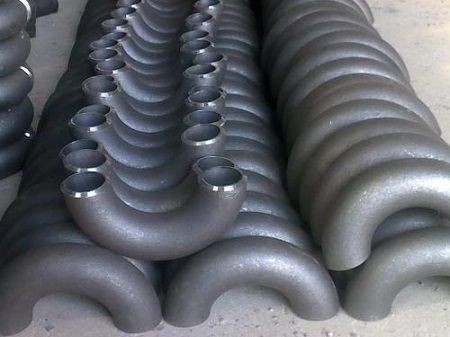 Stoßen Superduplexedelstahl-Fitting BW UNS S32750 langes Biegung ANSI B16.9 des Radius-180D
