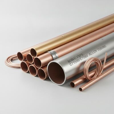 Maßgeschneiderte Wandstärke Langlebige Korrosionsbeständige Kupfer-Nickel-Rohre und -Schläuche für industrielle Anwendungen