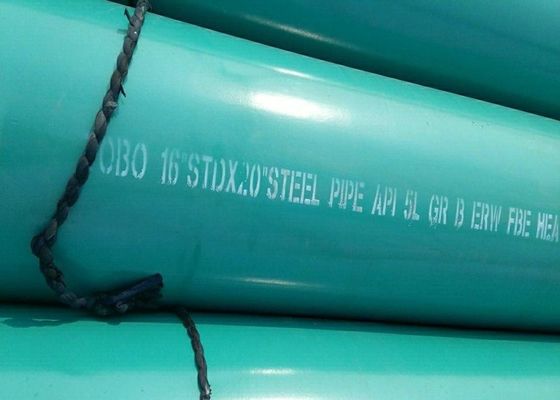 20 ZOLL X 11.91MM grünes überzogenes Gas-Rohr-heißes galvanisiert/Oberflächenbehandlung 3LPE