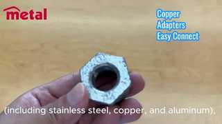 Kupferadapter (männlich und weiblich) | Rohrverbinder mit Gewinde